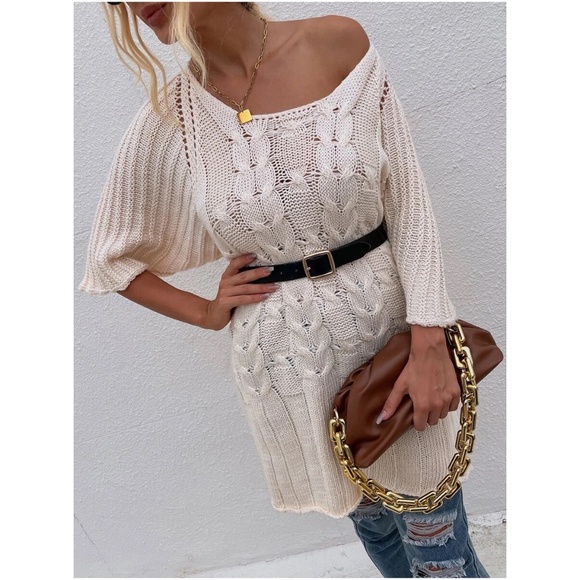 BellanBlue Dresses & Skirts - Cozy chunky Knit Sweater Dress
